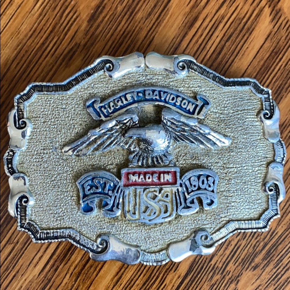 Vintage Harley Davidson belt buckle